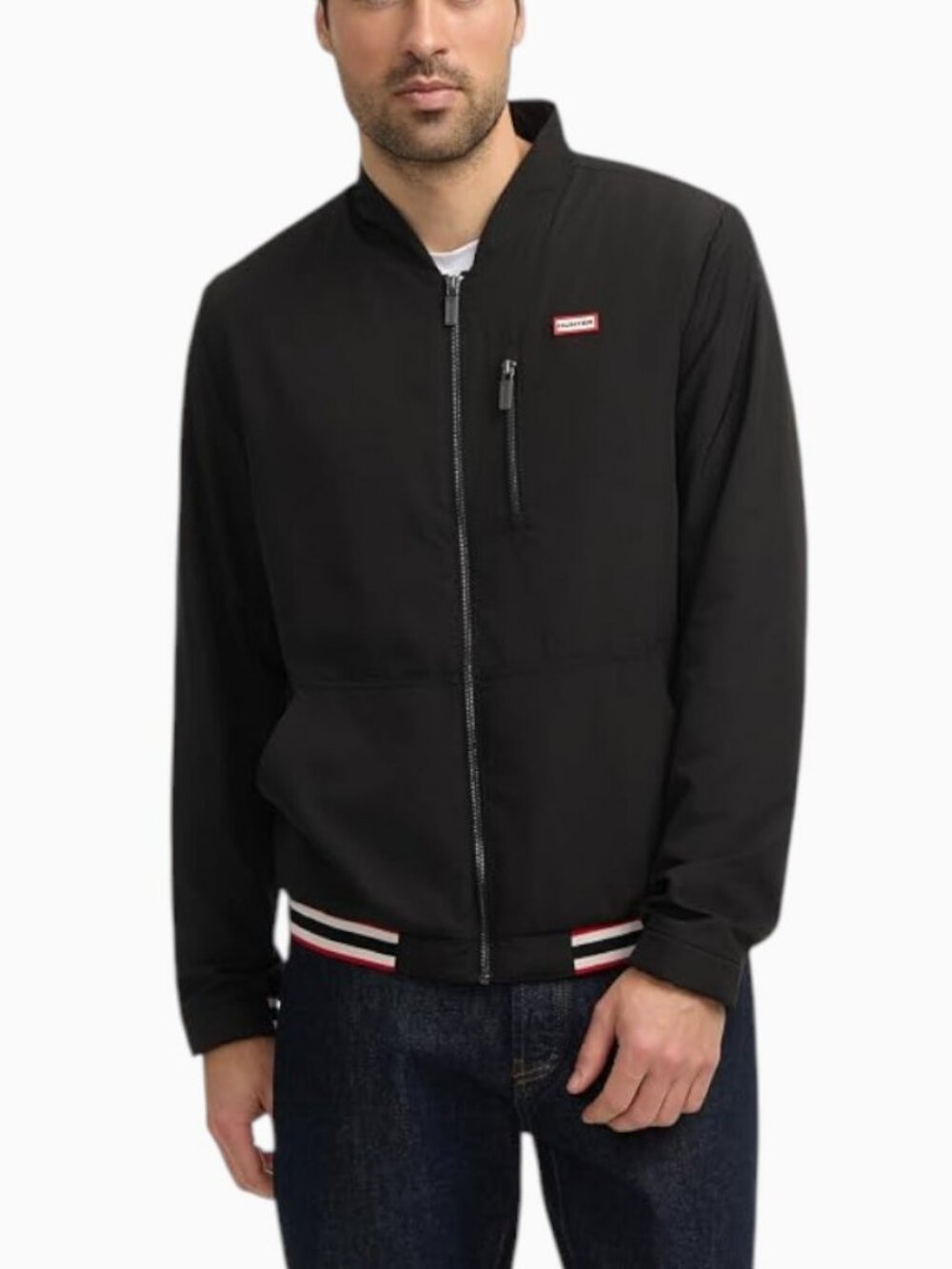 NWT HUNTER MEN'S MOORGATE BOMBER JACKET BLACK SIZE 2XL